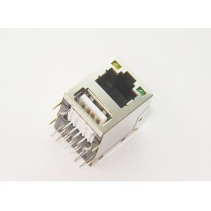 Buy cheap 1X1 Port Tab Down Gigabit Female Magnetic RJ45 Jack from wholesalers