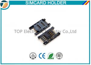 China Simple Board Guide Micro SIM Card Holder Surface Mount Right Angle on sale