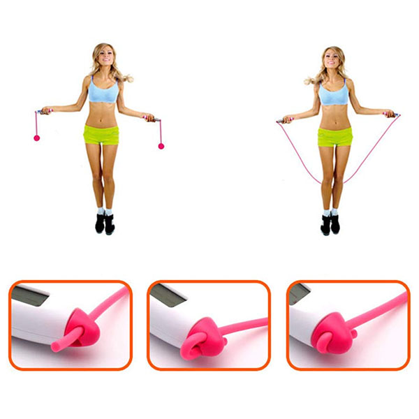 Adjustable Calorie Counter Durable Jump Ropes Cordless Skipping Rope Electronic