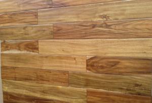 China natural acacia flooring with hand scraped wave on sale