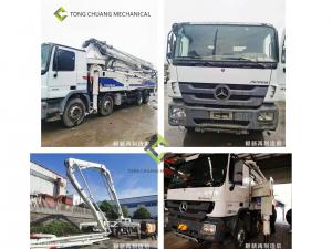 China Reproducing Zoomlion Used Concrete Pump Truck With Mercedes-Benz Chassis 8×4 on sale