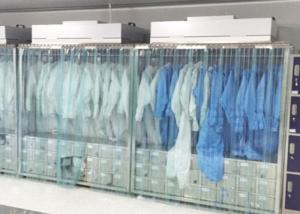China SUS Clean Room Equipments Garment Cabinet / Laminar Flow Dress Cabinet on sale