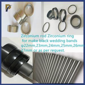 China Bright Black Zirconium Wedding Ring / Band High Temperature Oxidation Zirconium Rod on sale