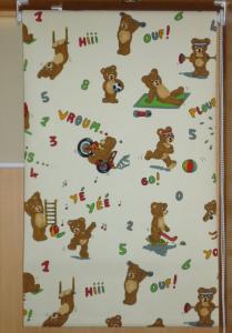 Cheap Manual Cartoon Patterned Roller Blind, Fire-Retardant Fabric Blind for sale