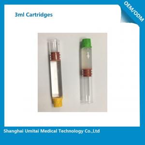 Cheap Pharmaceutical Red Butyl Rubber Glass Cartridge , Local Anesthetic Cartridge for sale