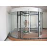 Buy cheap Commercial Three wing automatic revolving door 150KG with central showcase from wholesalers