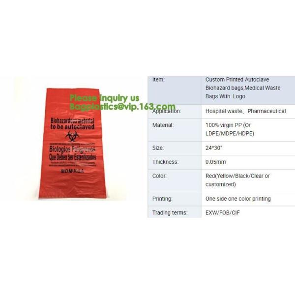 Bio Hazard Tote Bags,Stick-on Red Bio Hazard Waste Bags 6" x 6" 200/Bx,Shop Bio Hazard Shoulder bags online bagease pack