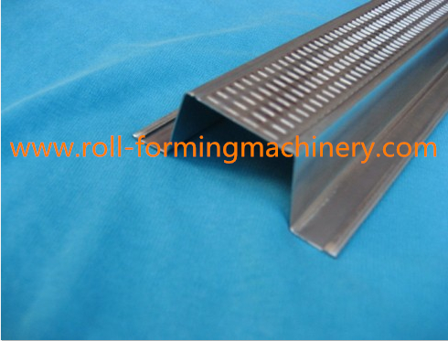 0.4 - 1.0mm U Runner Stud Roll Forming Machine With Guiding Column Forming Structure