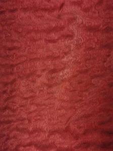 Cheap Sapelle Pommele Red Dyed Wood Veneer 10CM Width For Interior Design for sale