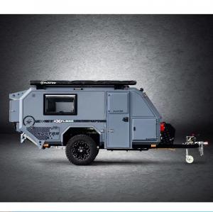 China Small 1500kg Folding Off Road Camper Trailer 1000mm Heavy Duty Guide Rail With Tent on sale