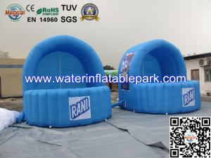Cheap Blue Inflatable Advertidsing Tent , 2 Person Clear Inflatable Lawn Tent for sale
