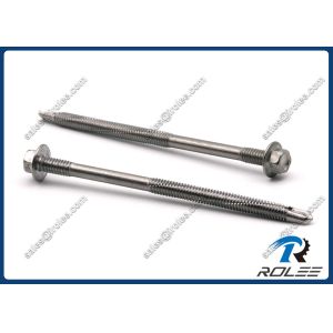 Cheap 410 Stainless Hex Washer Head Self Drilling Screw for Heavy Duty Steel Structure for sale