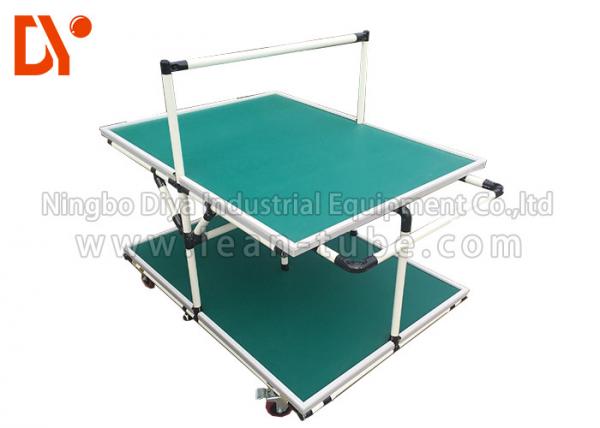 Quality Lean Pipe Tote Cart Turnover Trolley Glossy Surface Corrosion Resistance wholesale