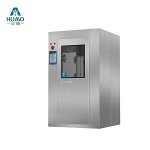 SUS304 Modular Cleanroom Air Shower Room With Two Door And Transparent Window