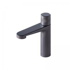 Cheap 200mm Height Matte Black Single Hole Faucet Bathroom Brass Faucet Tap for sale
