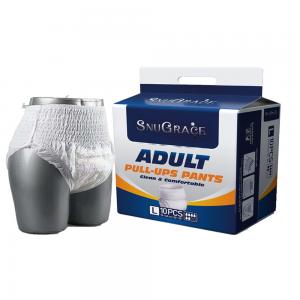 Cheap Customized Disposable Adult Pants Diapers OEM ODM Supported Incontinence Diaper Pants for sale