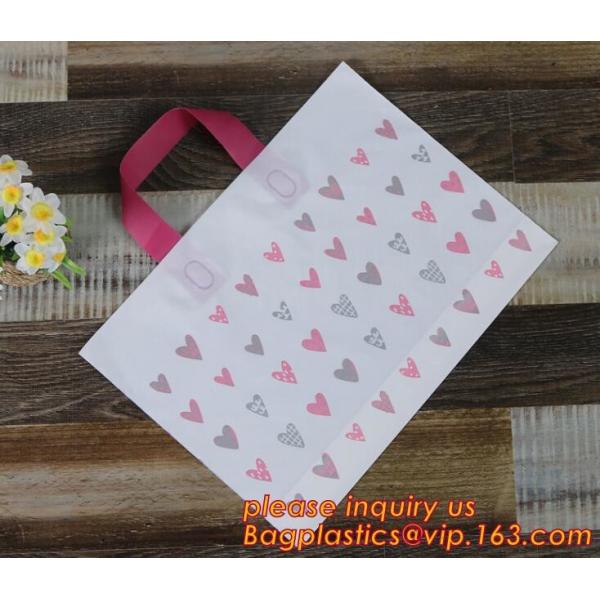 PBAT PLA CORN STARCH BIODEGRADABLE COMPOSTABLE OXO-BIODEGRAABLE D2W EPI ldpe custom made soft flex loop handle bag poly