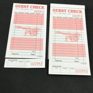Buy cheap Chinese style single part Customized Restaurant Guest Checks With Black Ink And from wholesalers