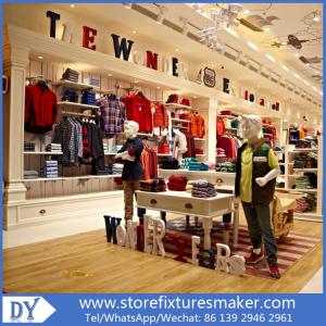 China Factory OEM Project wooden Clothing Stores For Boys,Boys Clothing Stores with custom big logo on sale