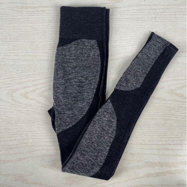 Women Seamless Black High Waist Fitness Pants Recycled Plastic Leggings