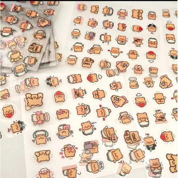 Waterproof Custom Die Cut Vinyl Stickers Cute PVC Self Adhesive Label Stickers