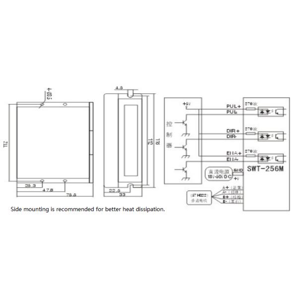Hybrid DC Motor Controller With Automatic Semi - Flow Functions SWT-256M