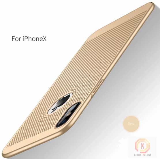 Iphone X Personalised Phone Covers Heat Dissipation Mesh Rubberized Hard PC