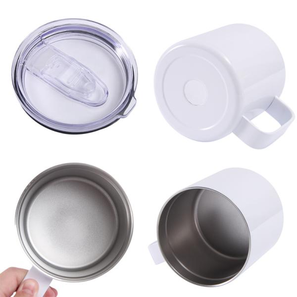 360ml BPA Free Insulated Stainless Steel Mug With Handle And Lid Vacuum Insulated Camping Cup Stay Hot Or Cold Ideal For Daily Usage