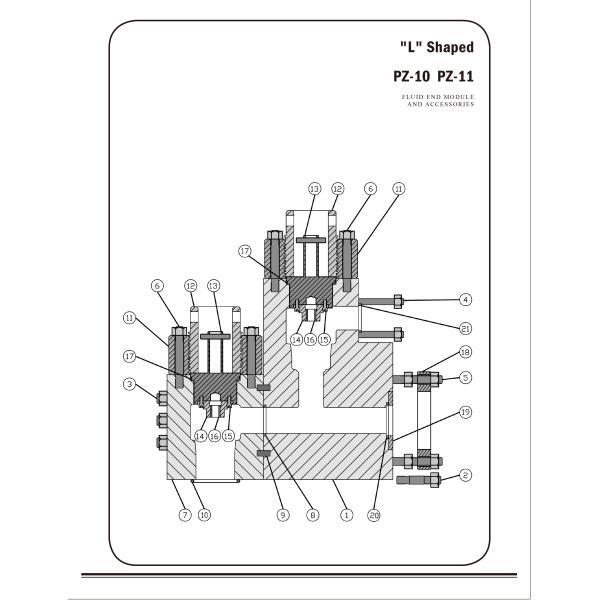 Gardner Denver PZL(PZ11) Drilling Mud Pump 7500 PSI Fluid End Parts Made in China