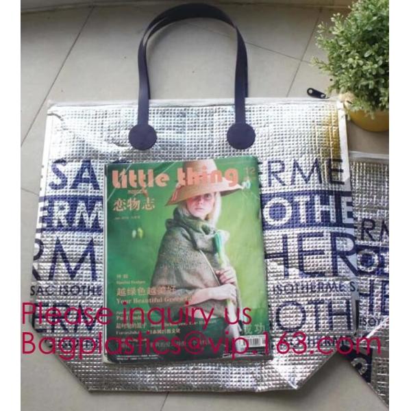 thermal large ice cooler bag/insulated aluminium foil 600D polyester lunch picnic cooler bags,picnic lunch aluminum insu