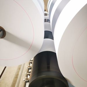 Buy cheap 45GSM To 80GSM Jumbo Thermal Paper Roll BPA Free Thermal Printer Rolls 57mm from wholesalers