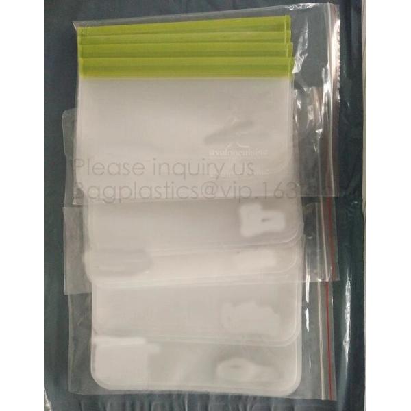 Silicone Plastic Packaging Food Zip Silicon Freezer Fresh Vegetable Storage Bags Fresh Fridge Food Preservation Bag Reus