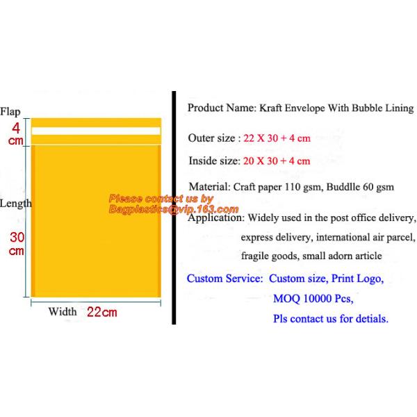 Waterproof packing list envelopes with self adhesive A3 A4 B4 B5 A7 C5 C7size, packing list enclosed envelope a5, bageas