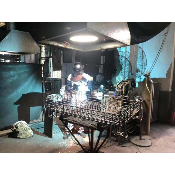 Portable Wire Container Storage Cages With Self Locking Handles