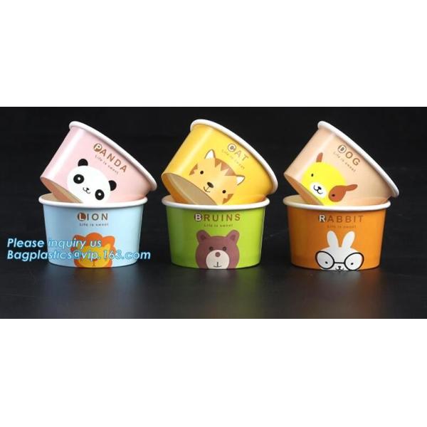Disposable paper hot soup cup with paper flat lid,microwaveable deli container disposable plastic hot soup cups bagease