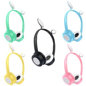 Cheap 3.5mm Stereo 300mAh 8hrs Cat Ear Speaker Headphones for sale