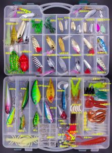China 177 - 301 PCS Fishing Tackle Set Soft Lure Silicone Bait Tackle Accessories Kit on sale