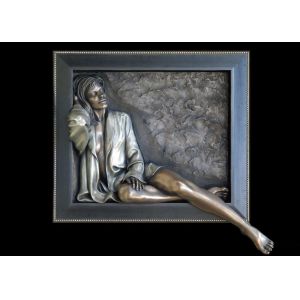 Cheap Decorative Sexy Woman Statue , Art Work Bronze Charismatic Relief 150*150cm for sale