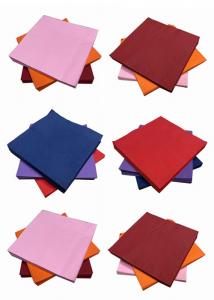 Cheap wood pulp Colored Paper Napkins Personality Disposable Paper Napkins for sale