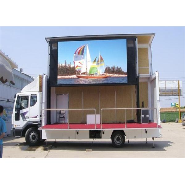 High Resolution P4mm Mobile Advertising Screen / Mobile Led Signs For Rent