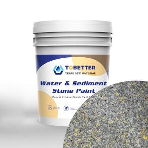 China Natural Imitation Stone Paint Concrete Wall Paint Outdoor Texture Nippon Replace Water And Sediment on sale