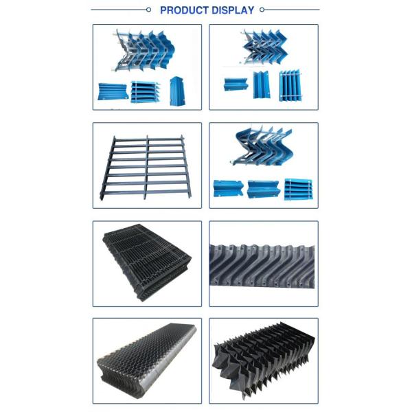 PVC Cooling Tower Drift Eliminator Types Black Cooling Tower Internal Components