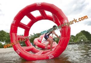 China 2 m Diameter Red Inflatable Water Toys Durable 0.9MM Thickness PVC Tarpualin OEM on sale