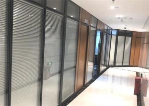 China Office Full Height Glass Partition Wall Office Fixed Partition Wall With Blinds on sale