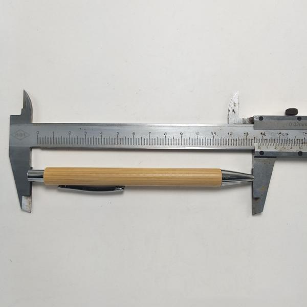 Plastic Custom LOGO Recycled Bamboo Ball Pen Wood Ballpoint Pen Writing Width 0.5 mm