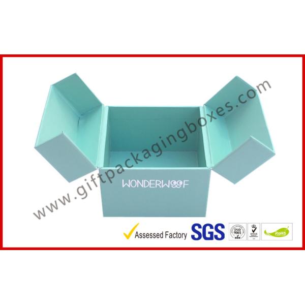 Special Emerald Pop Up Custom Gift Boxes Silver Logo Foiled Promotion Gift Package