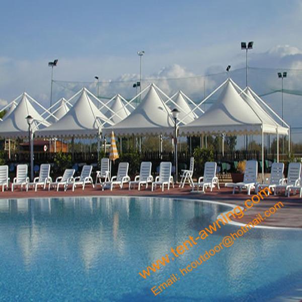 Quality Swimming Pool Tents, Powder Coated Steel or Aluminum 4x4m, 5x5m, 6x6m UV Resistance Gazebo Tent wholesale