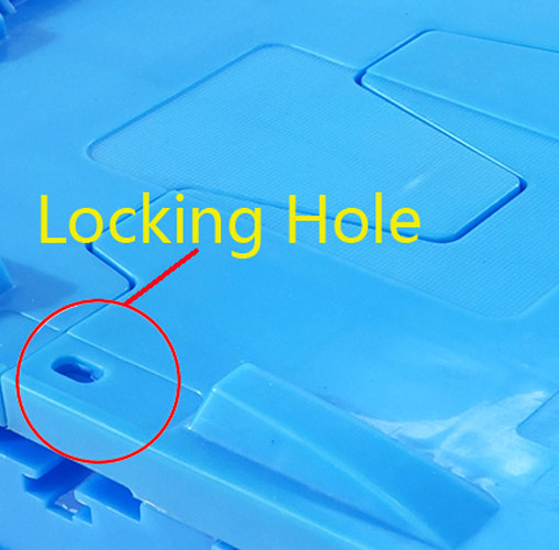 Stackable FIRST 60L PP Plastic Moving Totes Storage Crate with Attached Lid Container