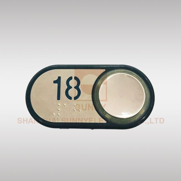 Progressive Elevator Push Button Parts Mirror Stainless Steel Surface