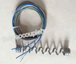 Hot Runner Coil Heater with Brass Nozzle in metal mesh lead wire For Plastic